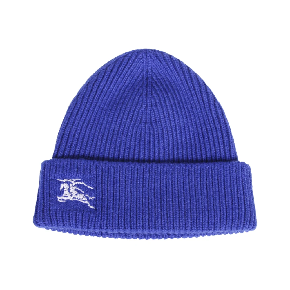 Burberry Stijlvolle Knight Beanie Blue Dames