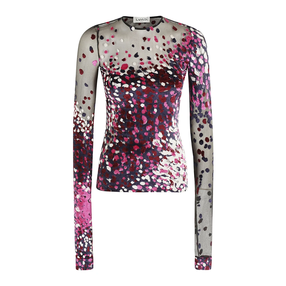 Lanvin Elegante Longsleeve Top Multicolor Dames