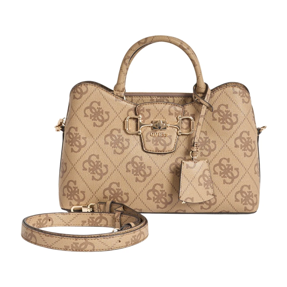 Guess Women's Brown Handbags, One Size, Janie Satchel