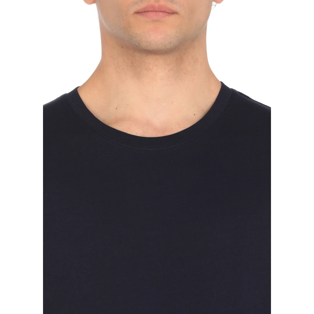 Fay Blauwe Crewneck T-shirt en Polo Blue Heren