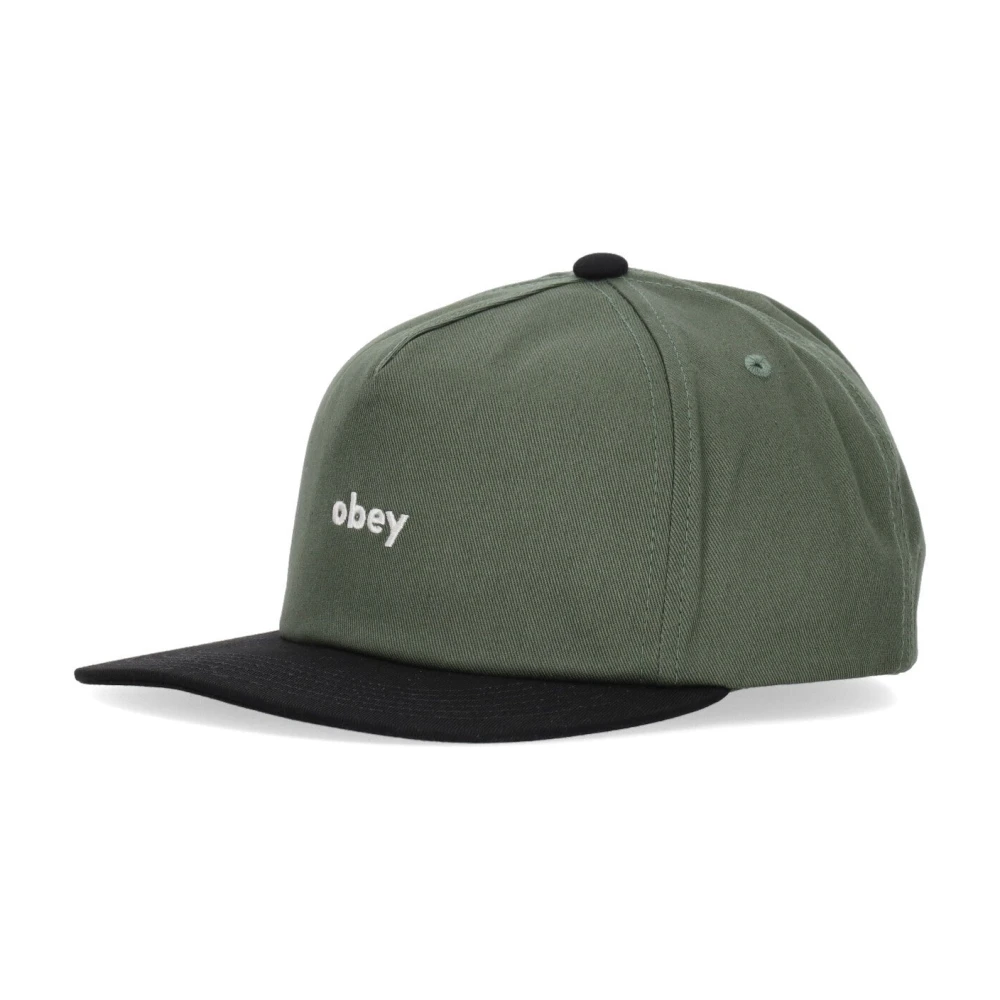 Obey Gebogen Klep Snapback Pet Green Heren