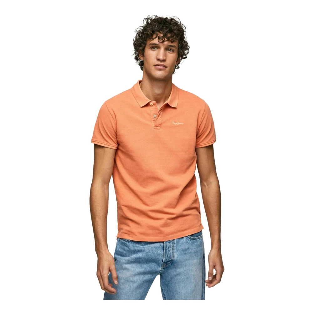 Pepe Jeans Polo med korta ärmar Orange, Herr