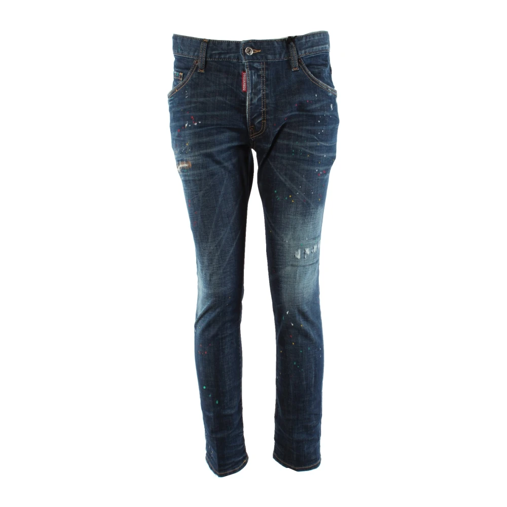 Dsquared2 Men's Blue Slim-Fit Jeans,, Skater Jeans Extra Large