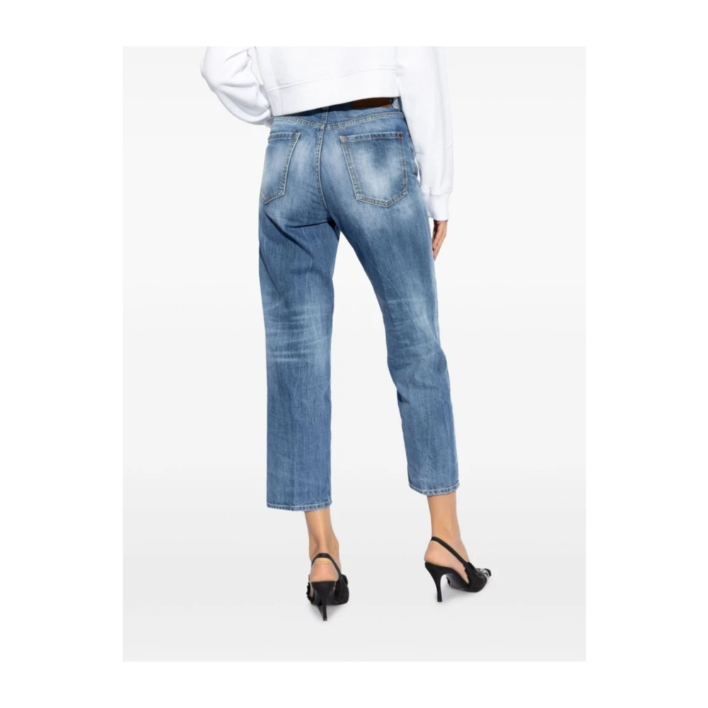 Dsquared2 Blauwe Casual Broek Blue Dames