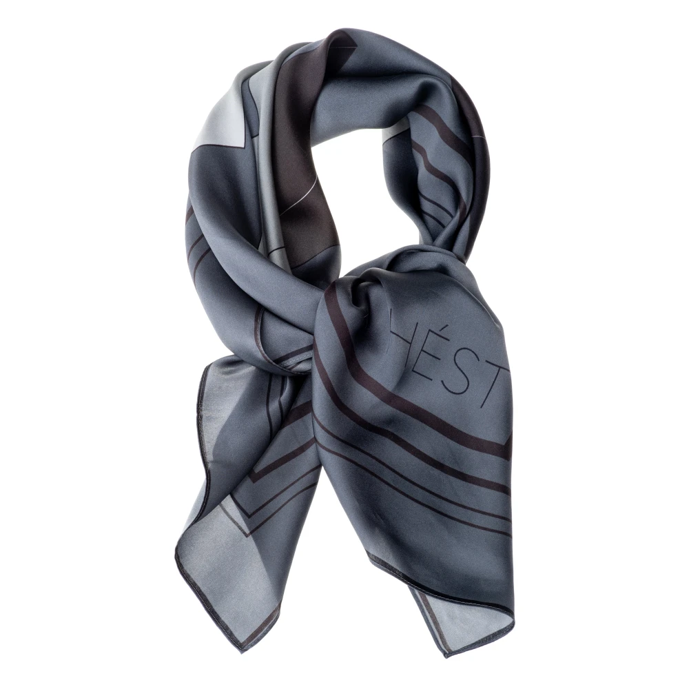 HÉST Sidenscarf Liten Gray, Dam