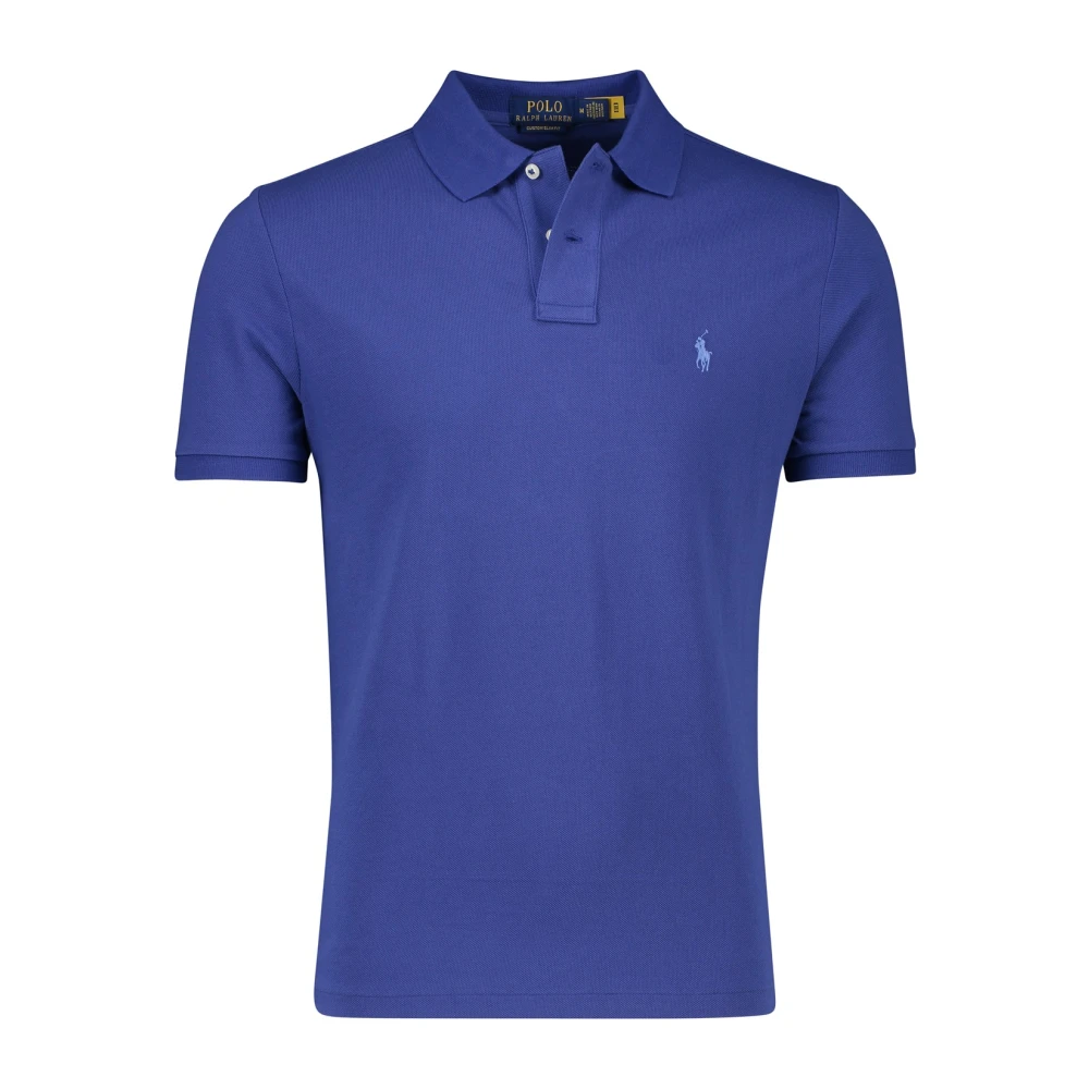 Polo Ralph Lauren Slim Fit Blauw Polo Shirt Blue Heren