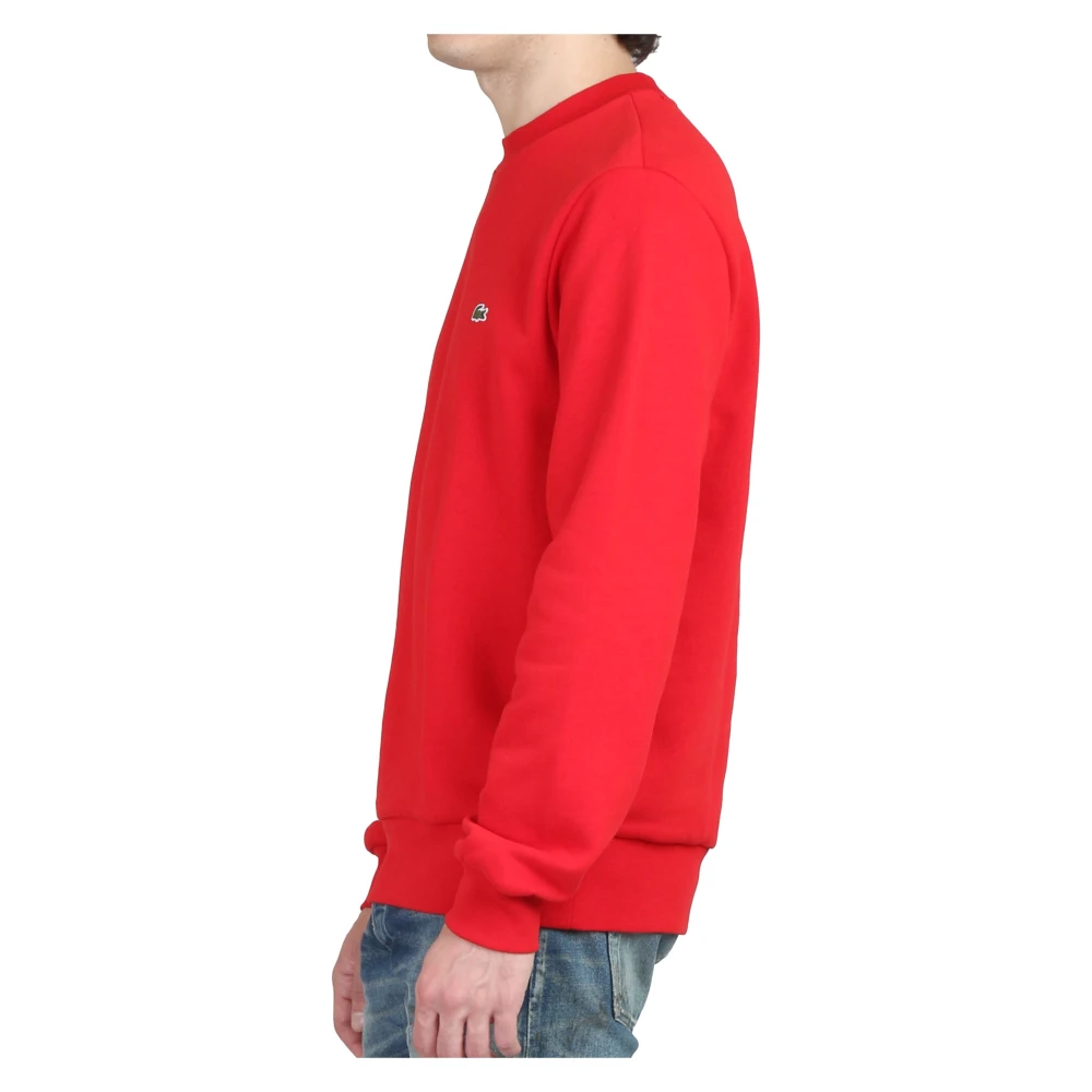 Lacoste Klassieke Croc Embro Sweatshirt Red Heren