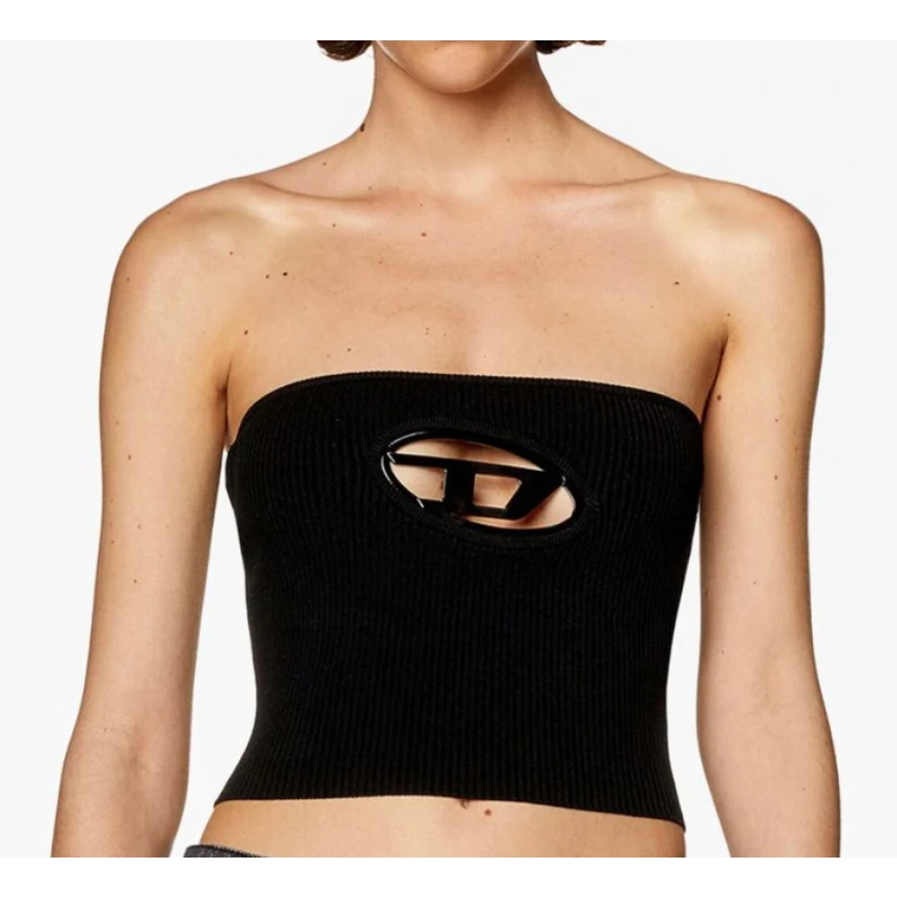 Diesel Zwarte Bandeau Top Black Dames