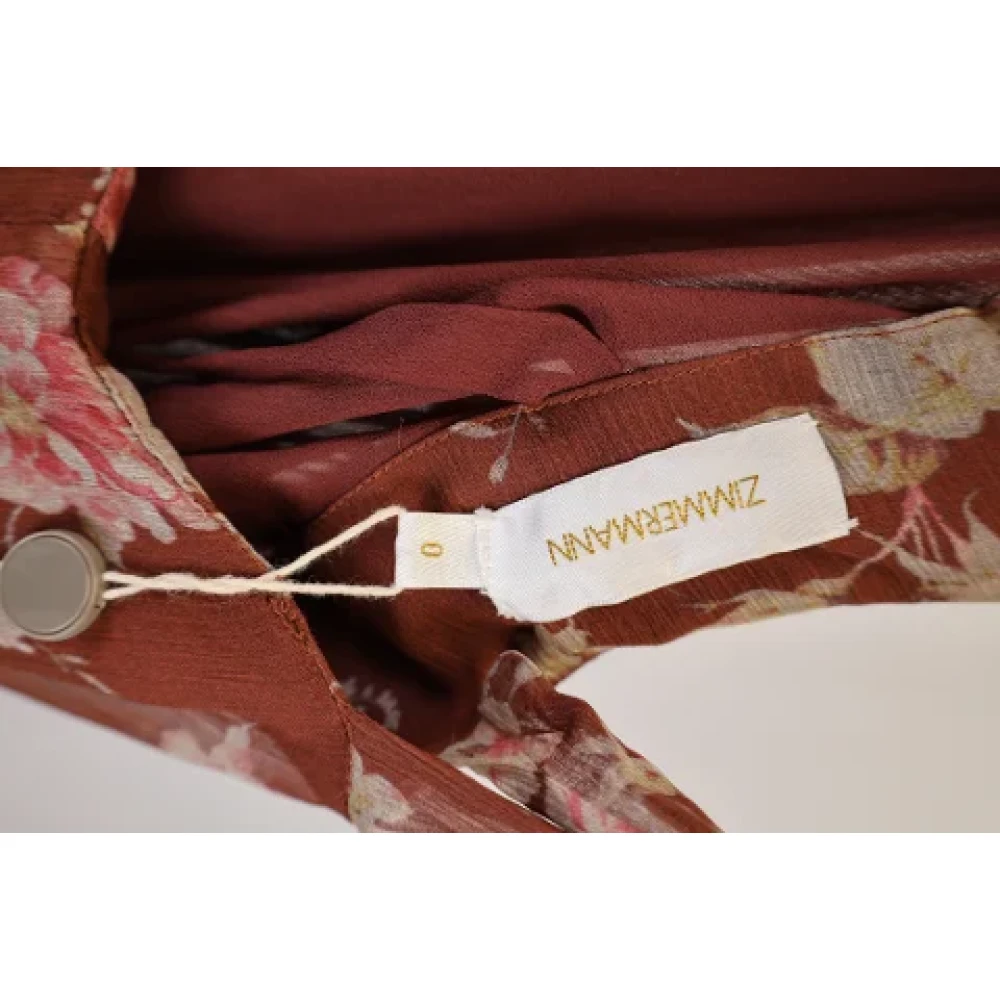 Zimmermann Fabric dresses Brown Dames