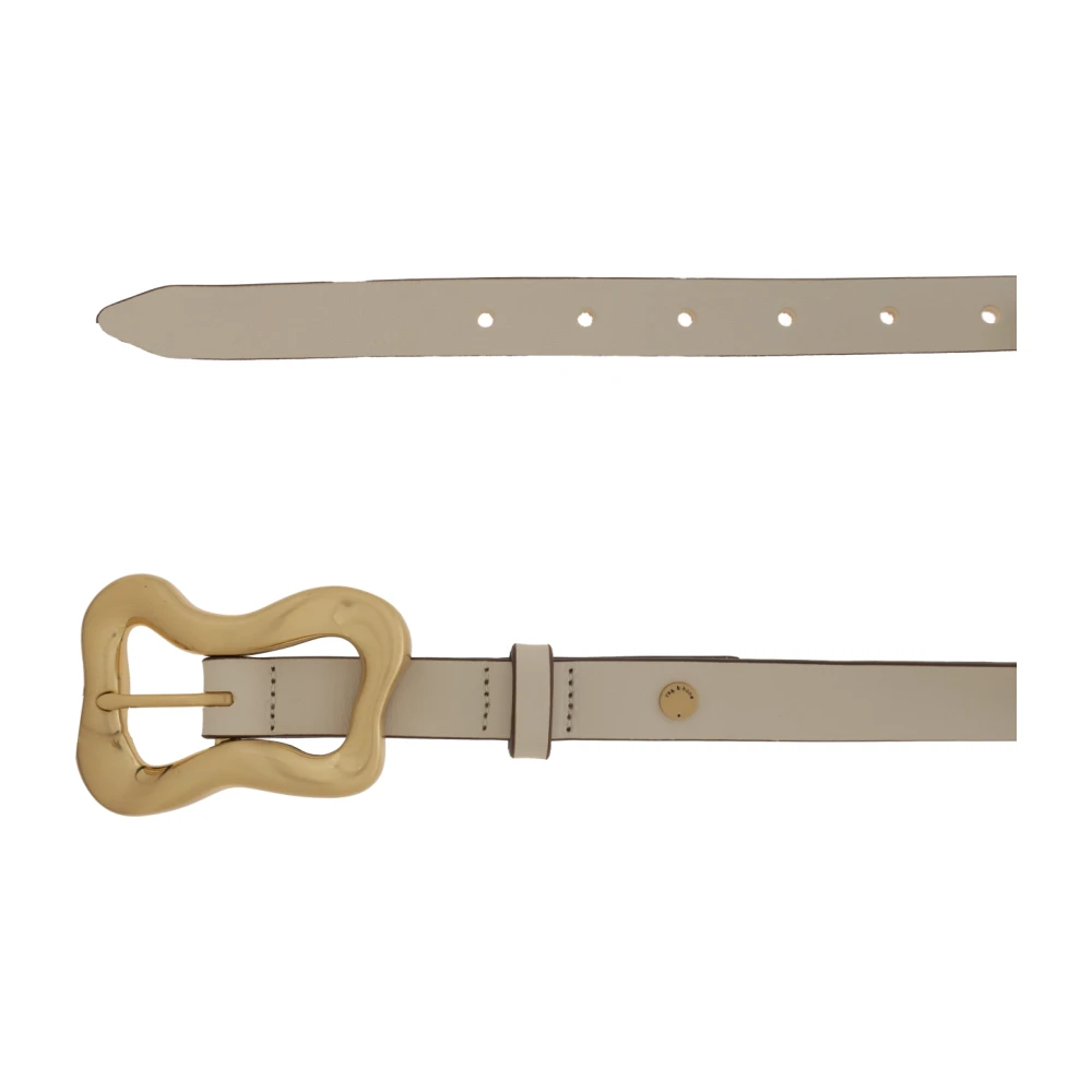 Rag & Bone Leren riem Greige Beige Dames