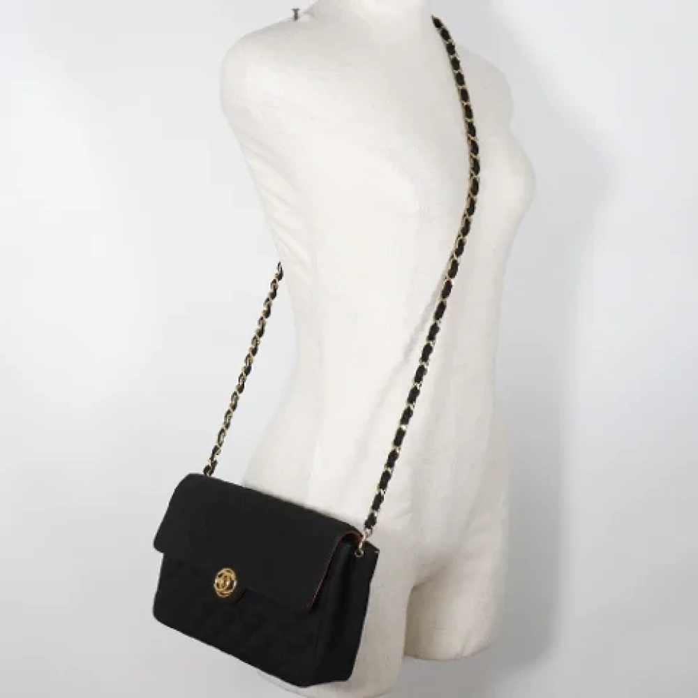 Chanel Vintage Pre-owned Cotton chanel-bags Black Dames