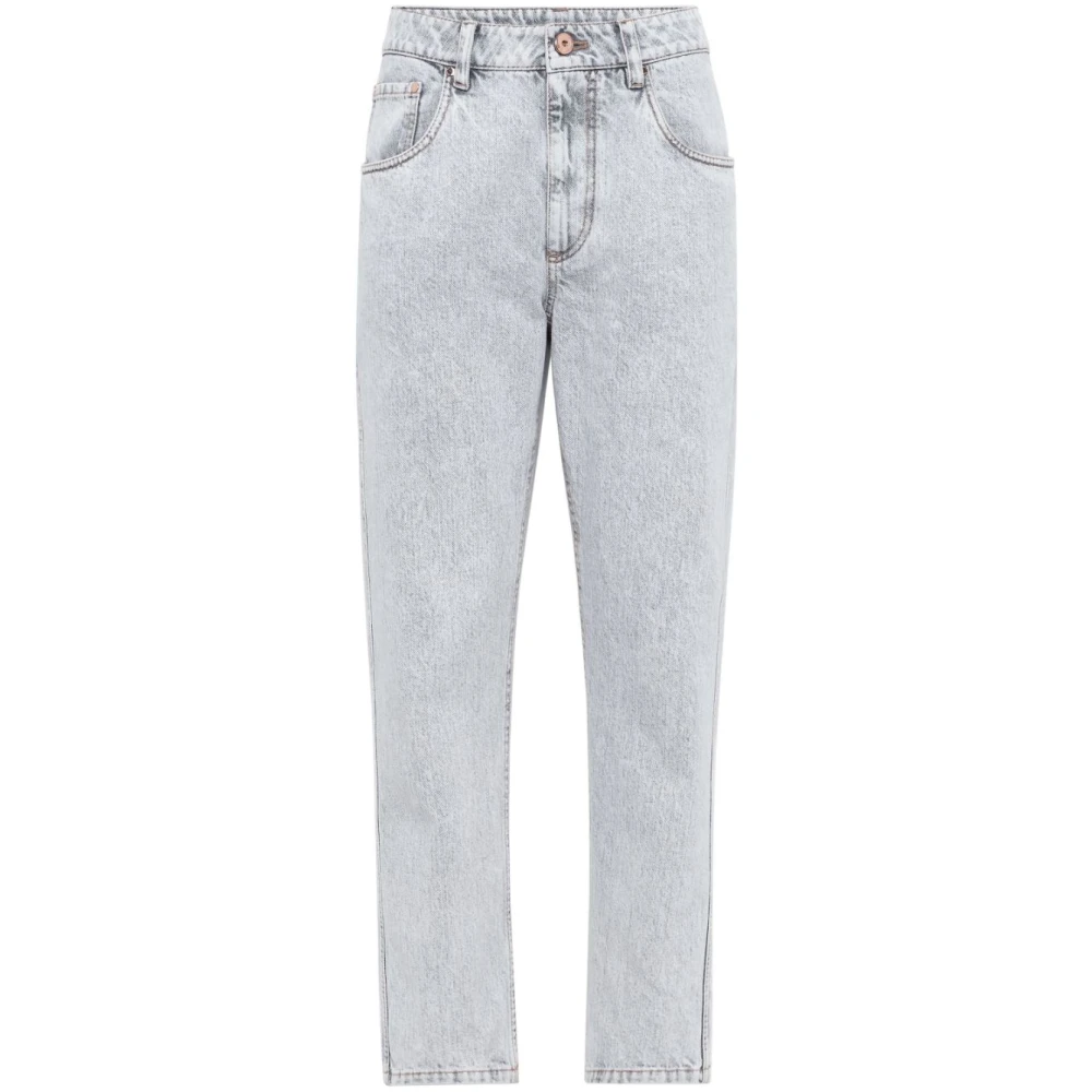 BRUNELLO CUCINELLI Stijlvolle Jeans voor Mannen Gray Dames