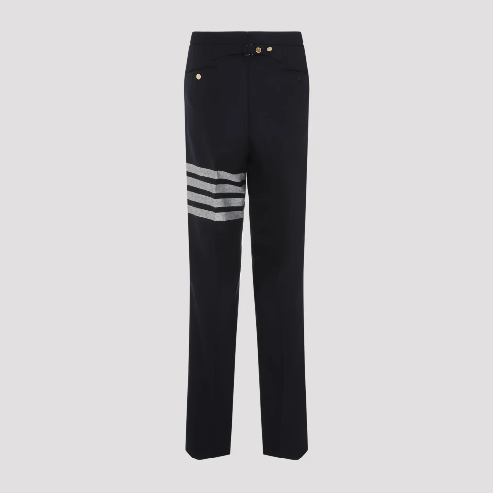 Thom Browne Blauwe Wollen Broek Blue Heren