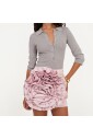 jupe-en-polyester-rose