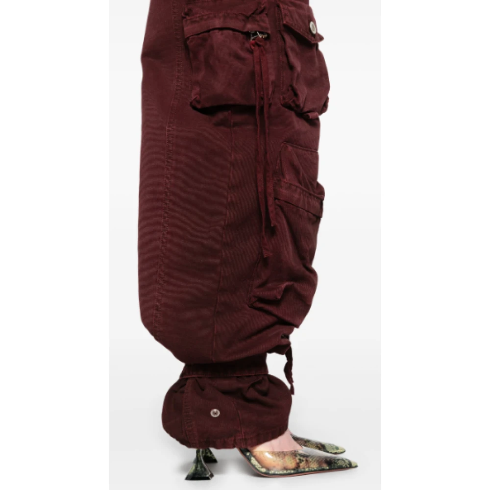The Attico Cargo Broek Rood Bourgondië Red Dames