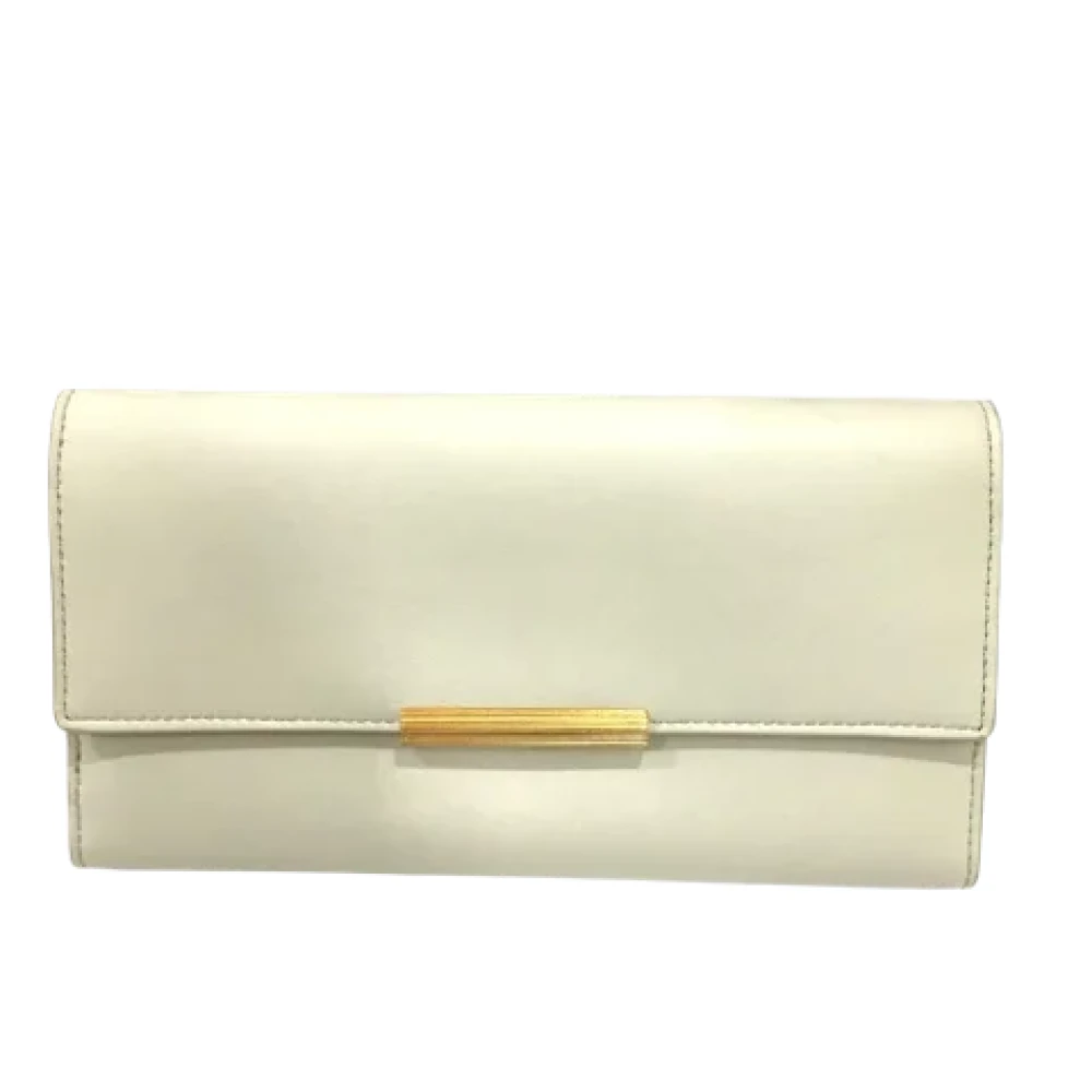 Bottega Veneta Vintage Pre-owned Leather wallets White Dames