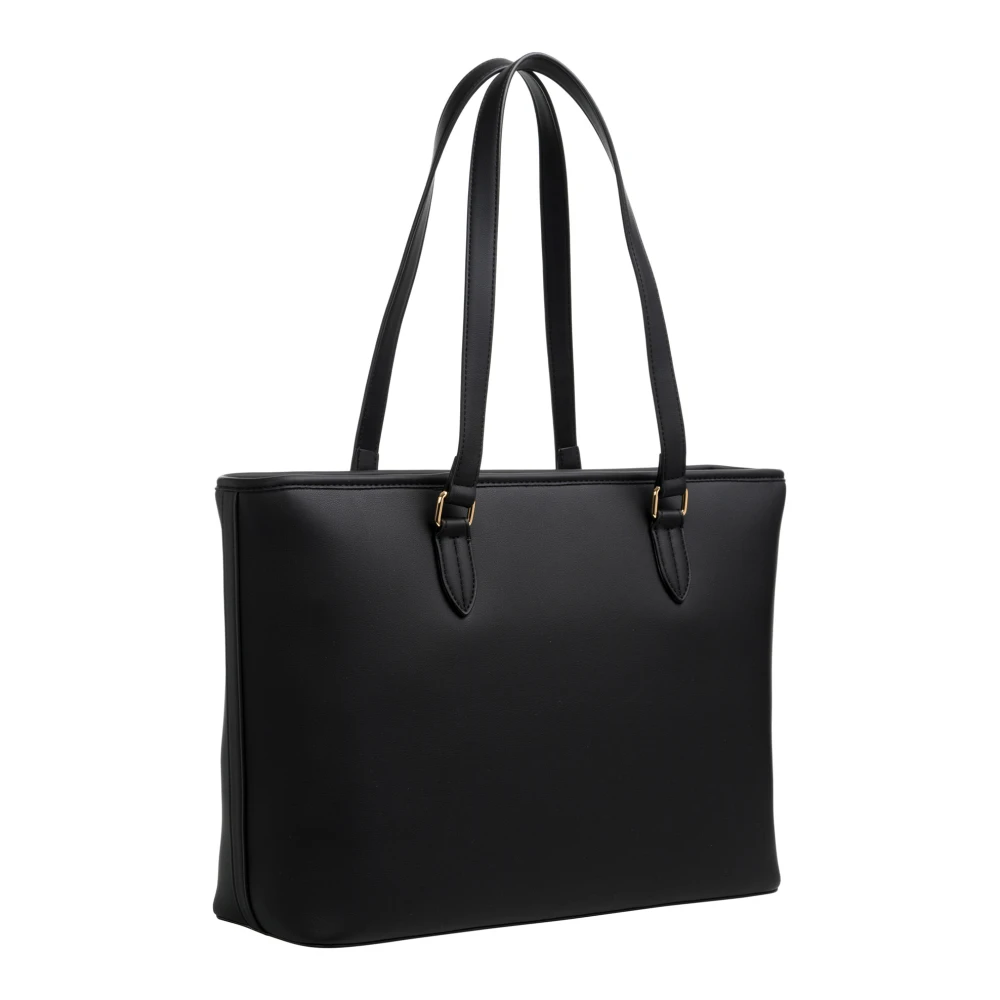 Love Moschino Stijlvolle Tote Bag met Rits Black Dames