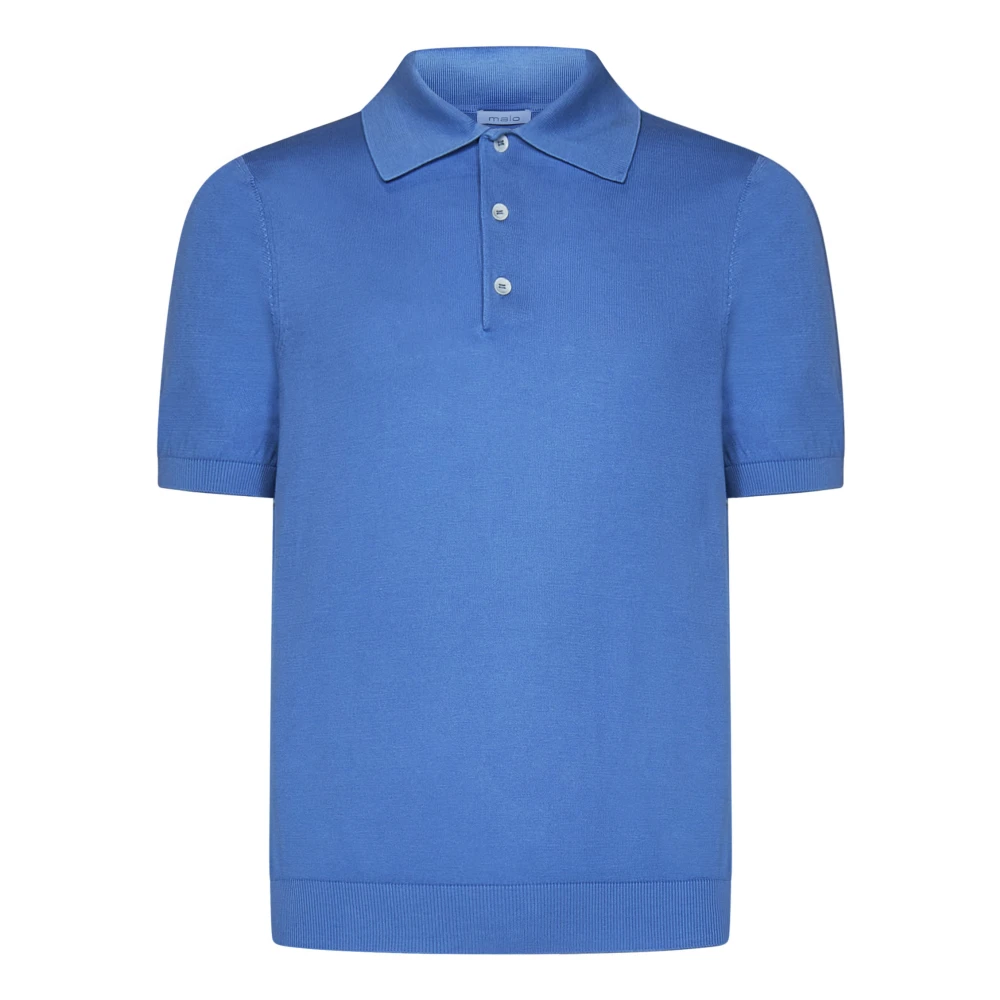 Malo Blauwe Polo Shirt Blue Heren