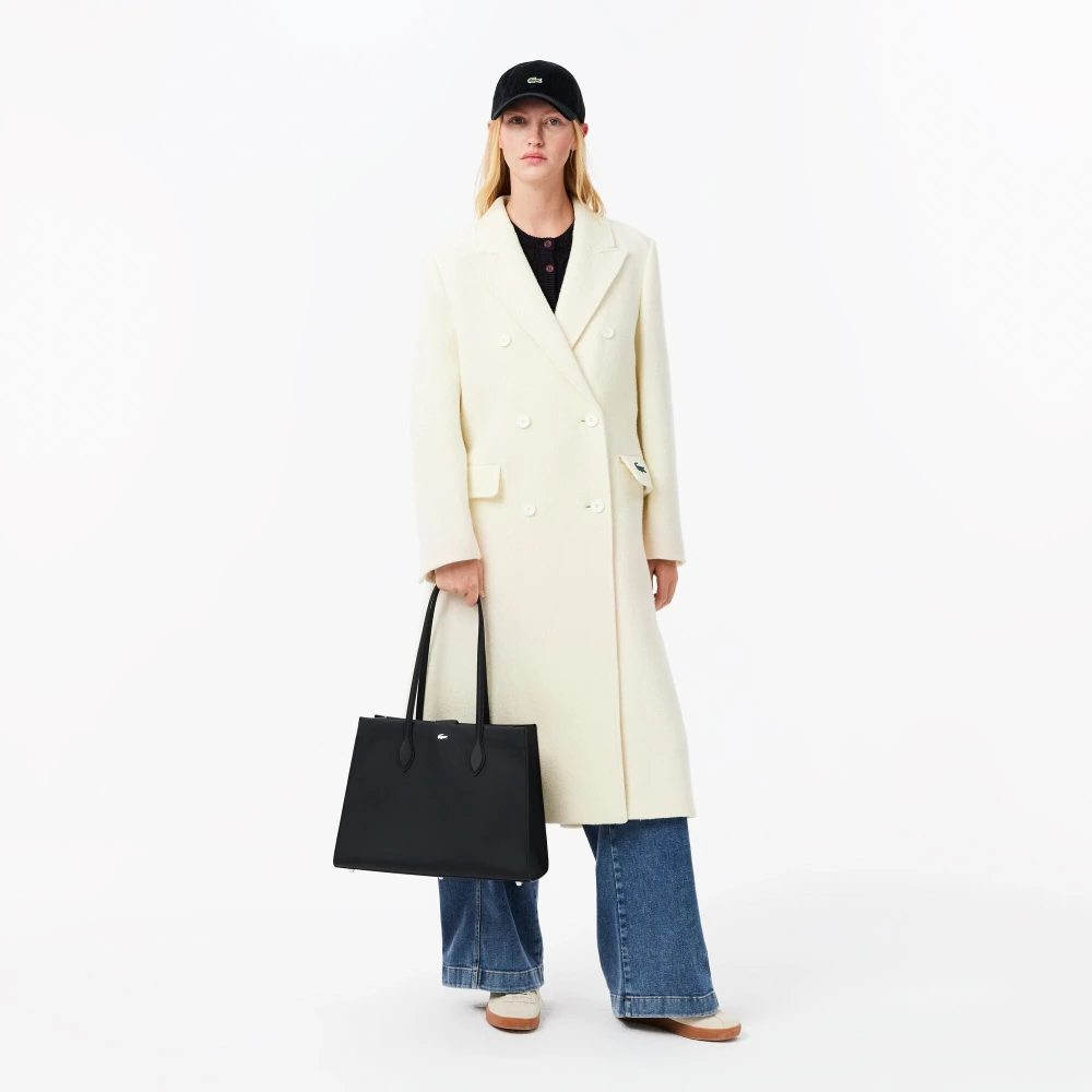 Lacoste Daily City Shopper in Zwart Black Dames