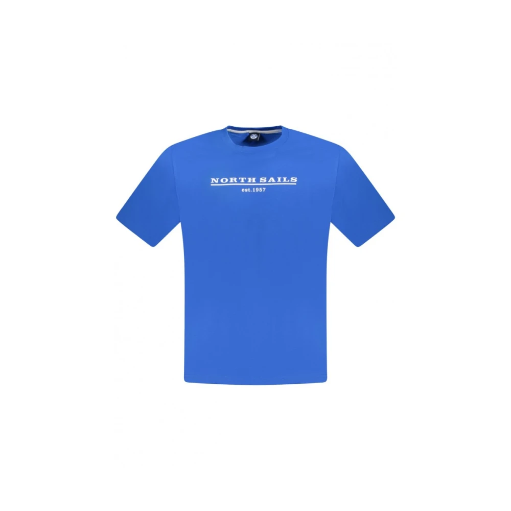 North Sails Short Sleeve Logo T-Shirt - Male - T-Shirts - Blue - L - Tops