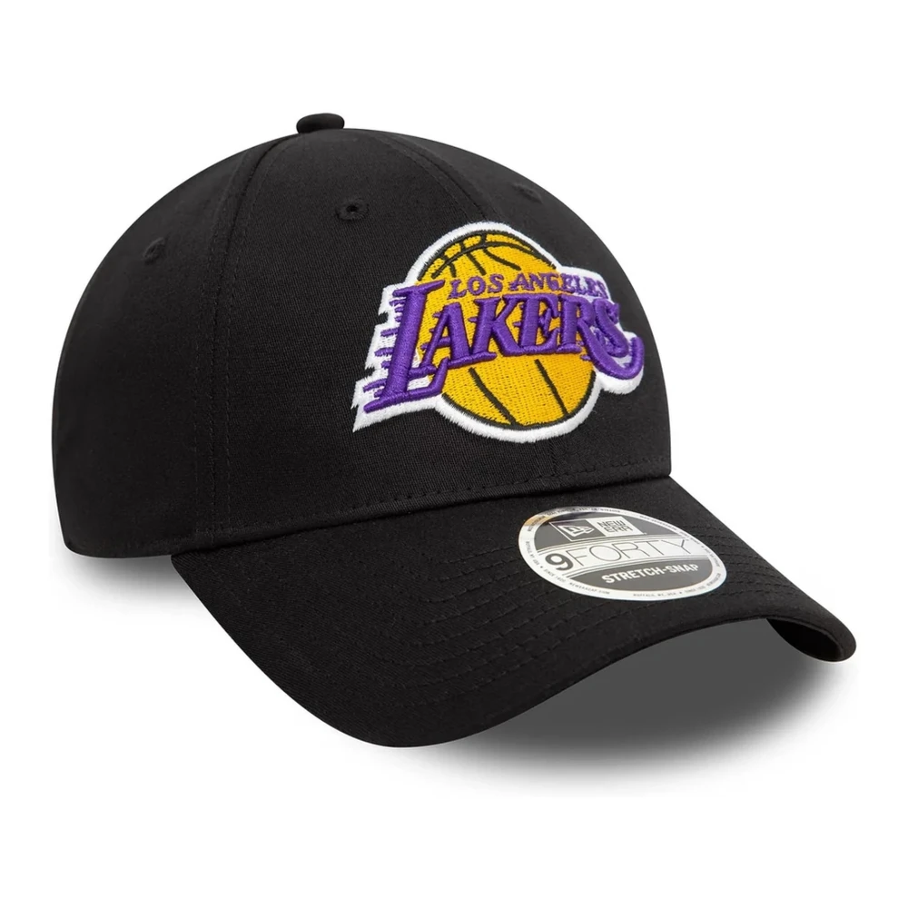 new era Zwarte Lakers Stretch Snap Cap Black Heren