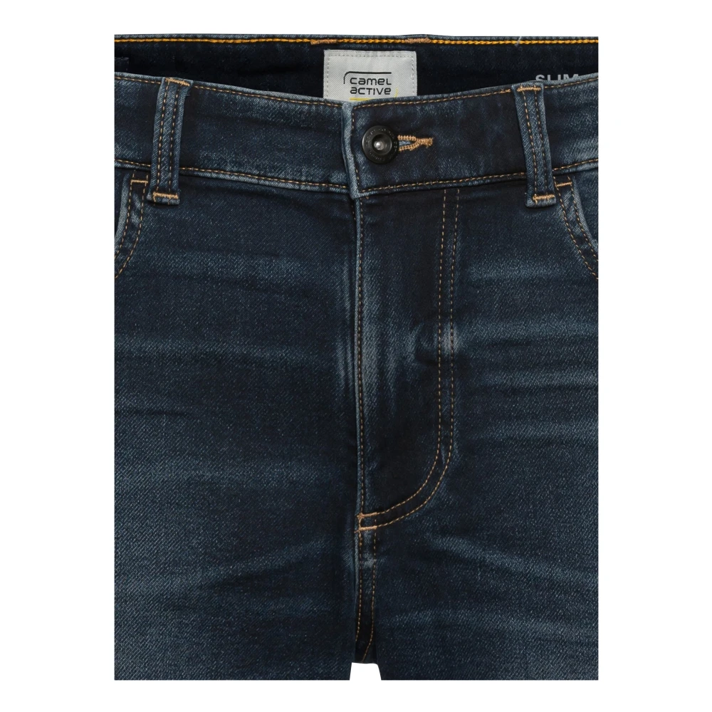 camel active Casual Denim Shorts Blue Heren