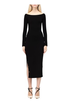 elegant-boat-neck-black-dress