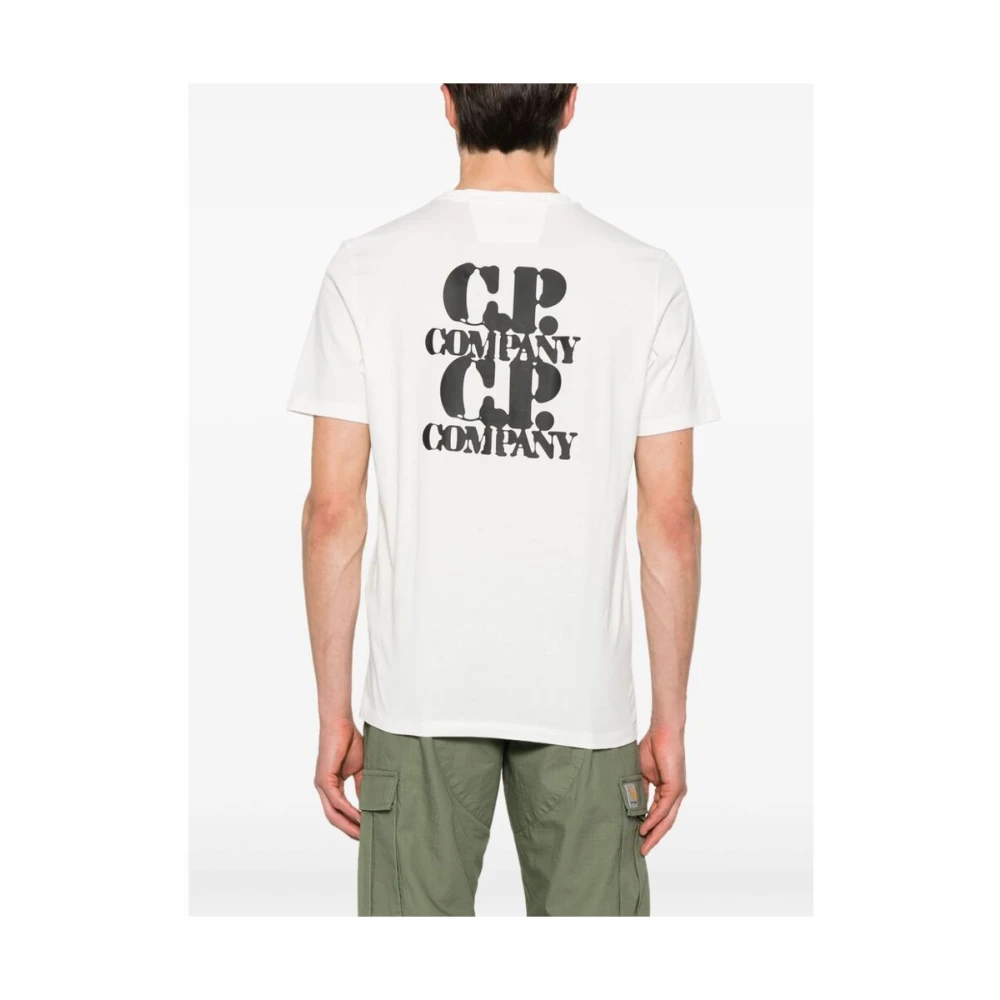 C.P. Company T-shirt met logo print White Heren
