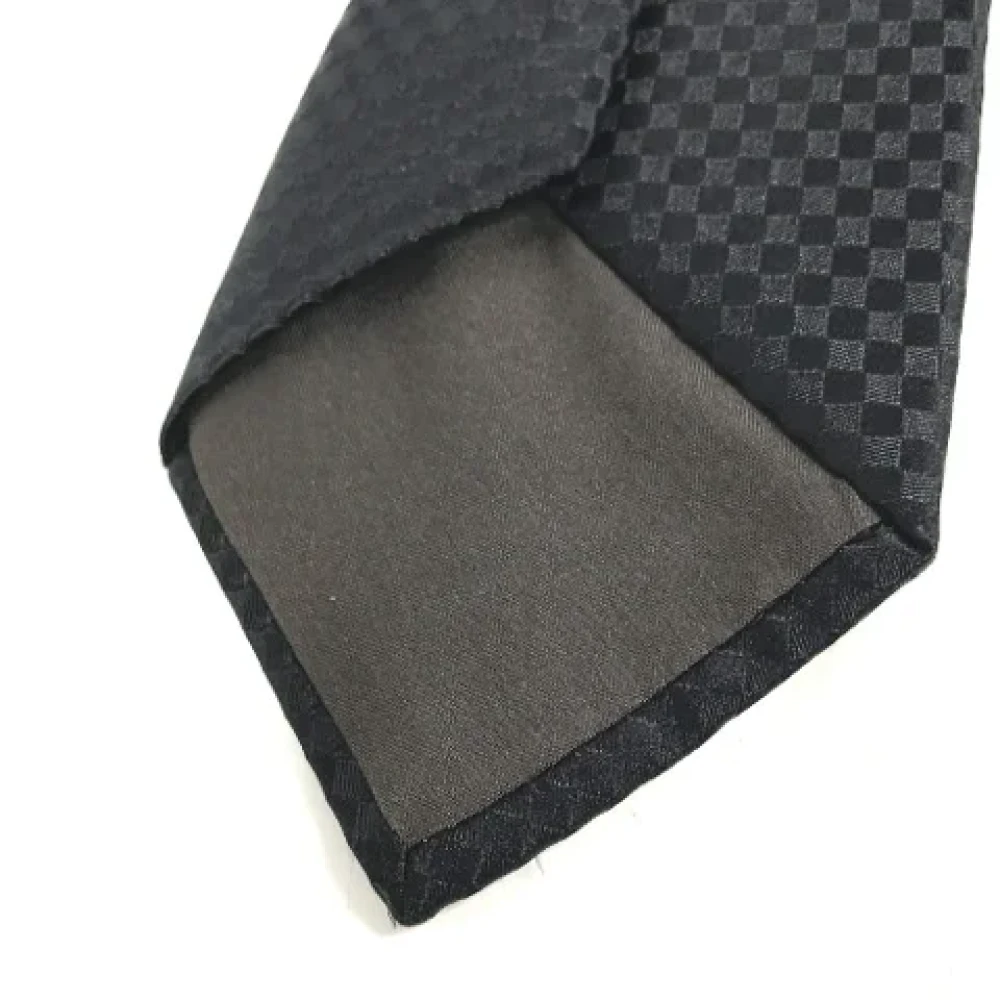 Louis Vuitton Vintage Pre-owned Silk home-office Black Dames
