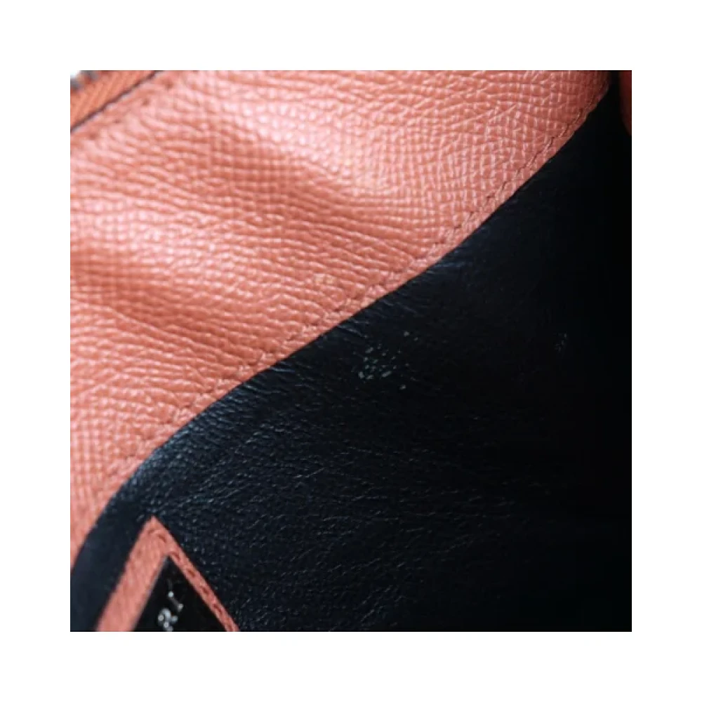 Bvlgari Vintage Pre-owned Leather shoulder-bags Orange Dames