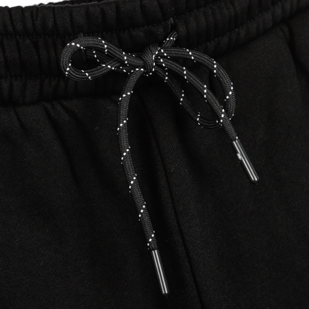 Dolly Noire Zwarte Fleece Jogger Broek met Speciale Zak Black Heren