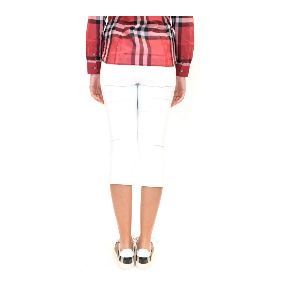 Burberry Witte Denim Jeans voor Stijlvolle Look White Dames