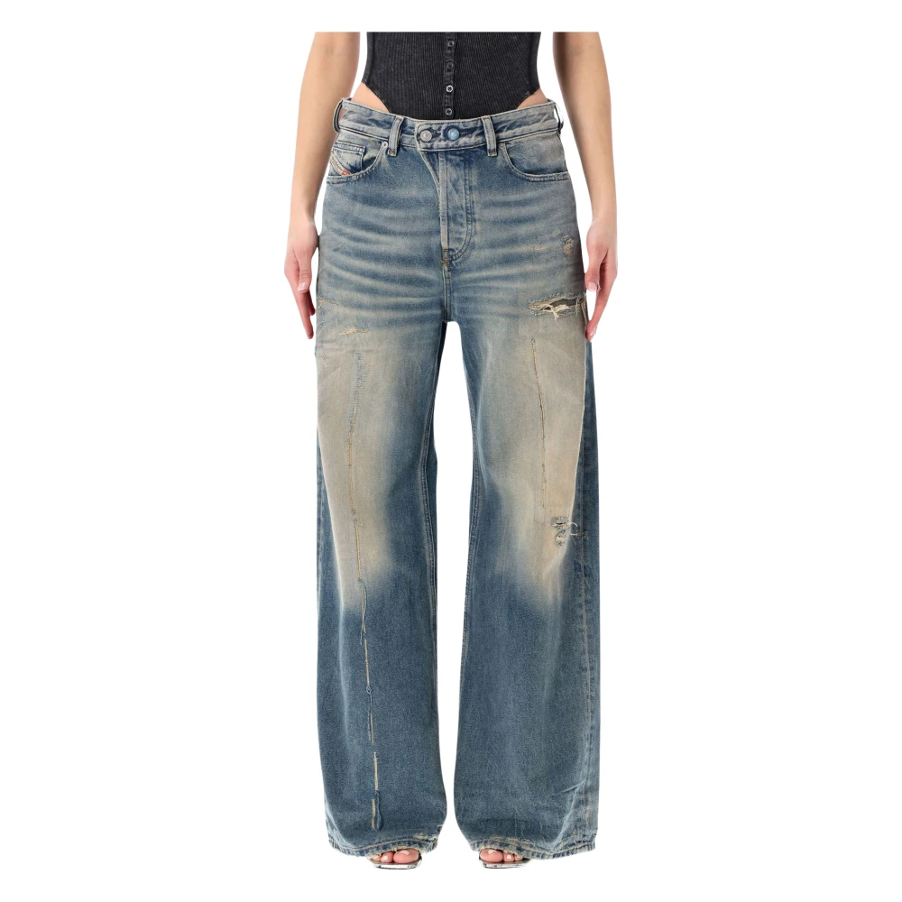 Diesel Women's Blue 1996 D-Sire Relaxed Jeans