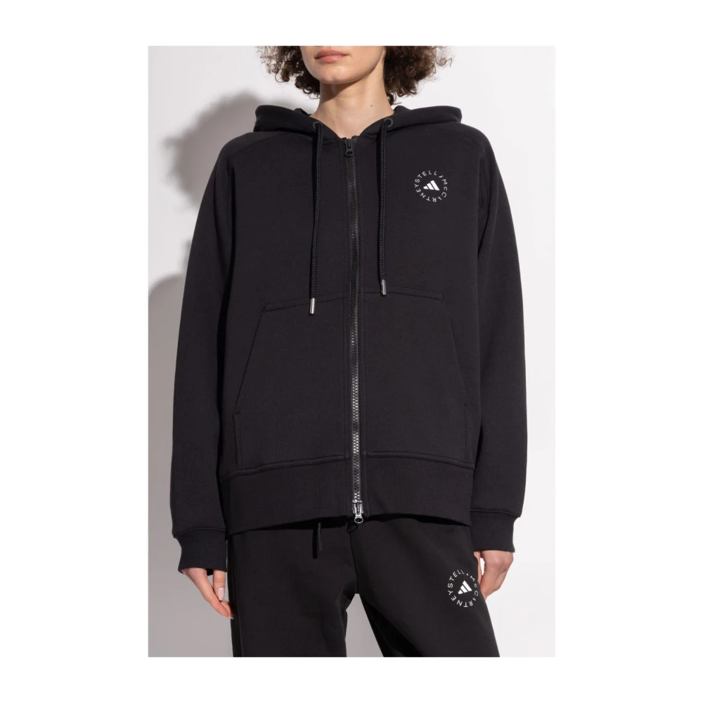 adidas by stella mccartney Zip-through Hoodie Black Dames