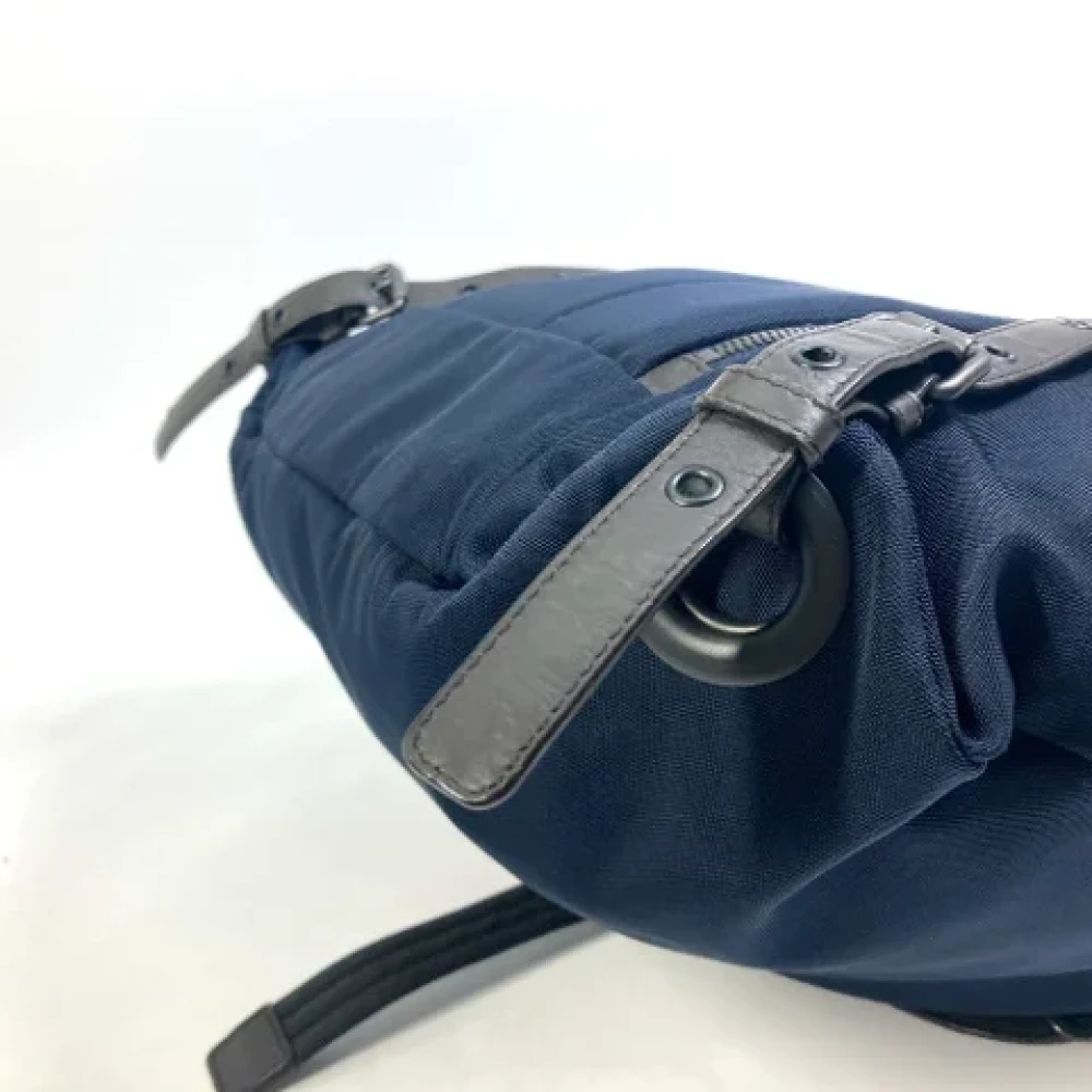 Bottega Veneta Vintage Pre-owned Fabric shoulder-bags Blue Heren