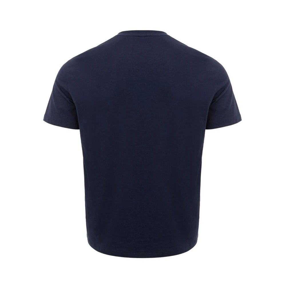 Armani Exchange Elegante blauwe katoenen T-shirt Blue Heren