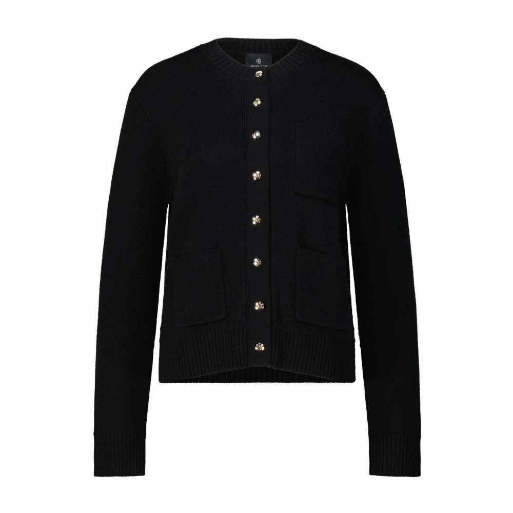 Anine Bing Women's Black Cashmere Cardigan Jameson - Cardigans - M - Knitwear