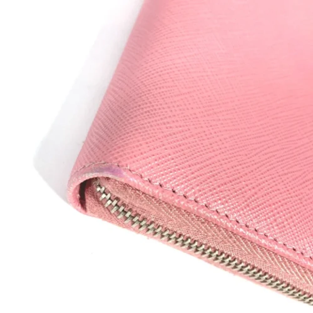 Prada Vintage Pre-owned Leather wallets Pink Dames