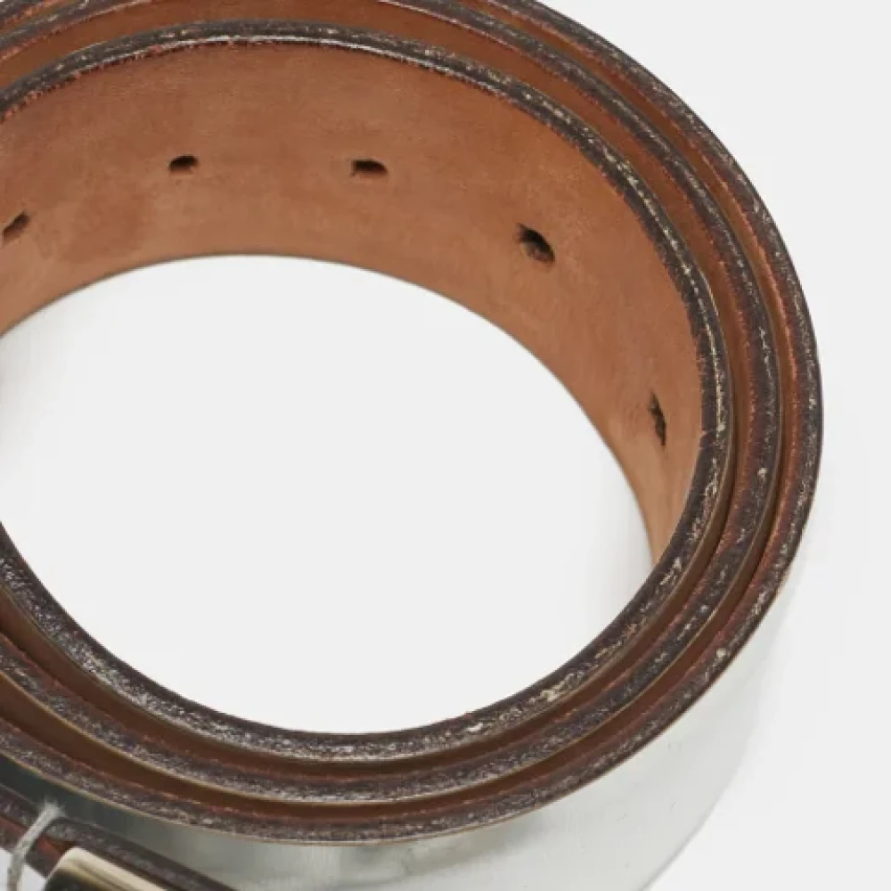 Gucci Vintage Pre-owned Leather belts Gray Dames