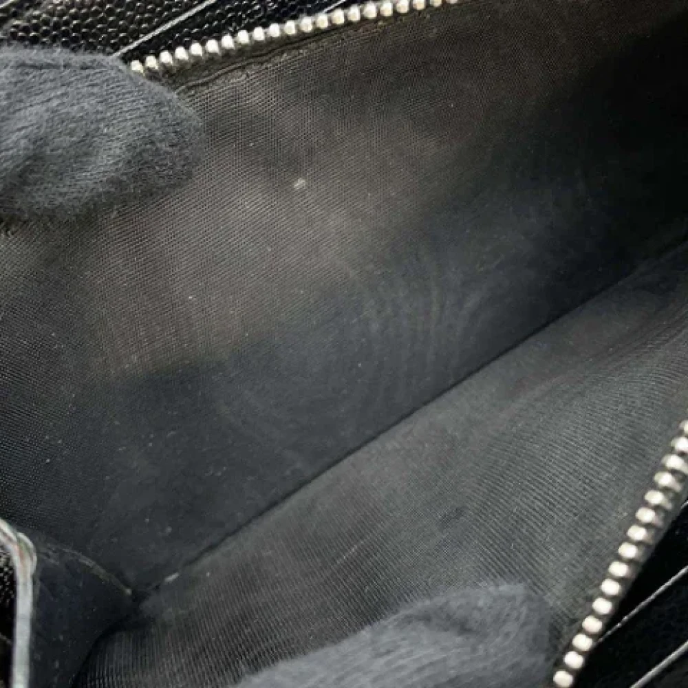 Saint Laurent Vintage Pre-owned Leather wallets Black Dames