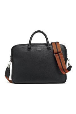edgy-black-leather-business-bag