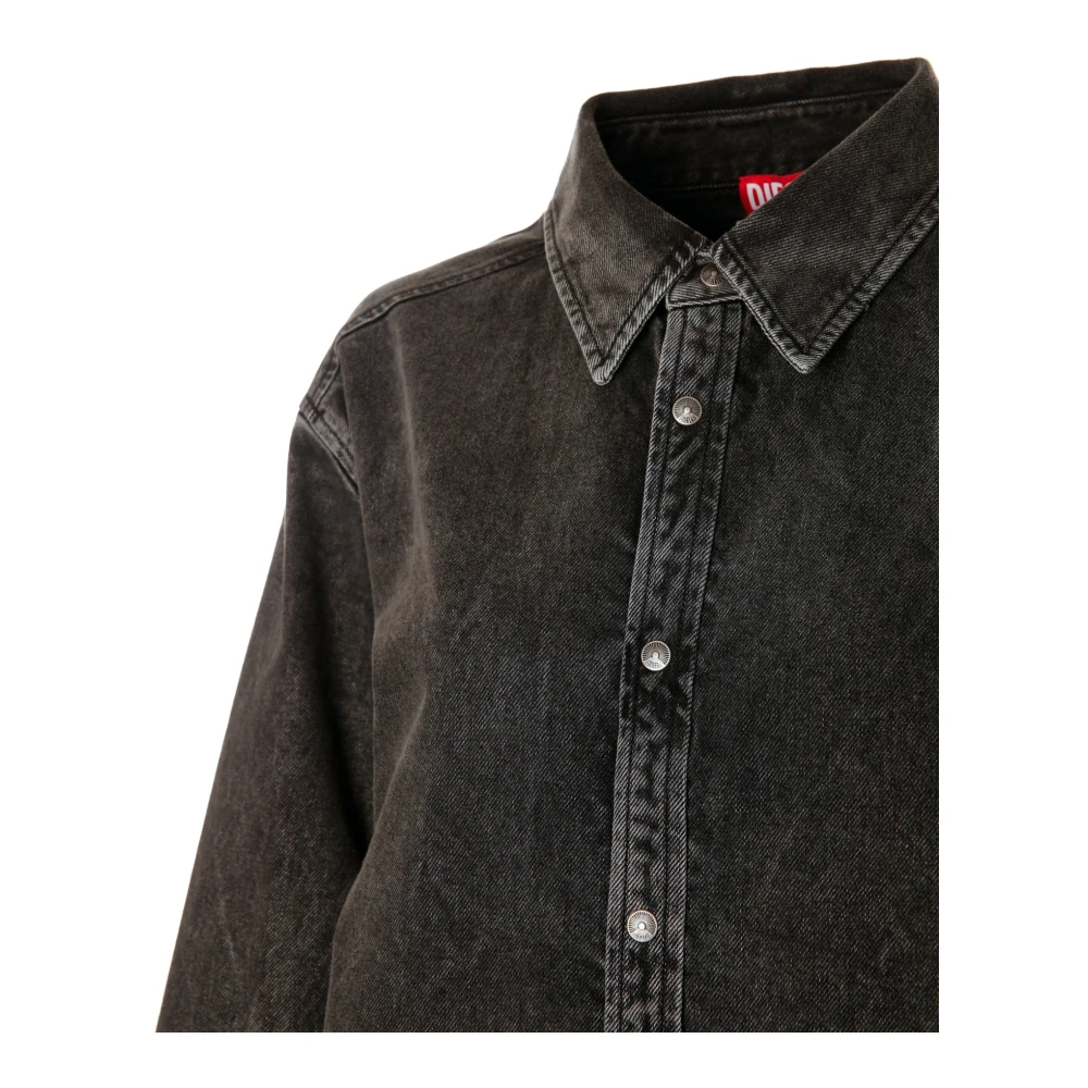 Diesel Brando Peeloff Denim Overhemd Gray Heren