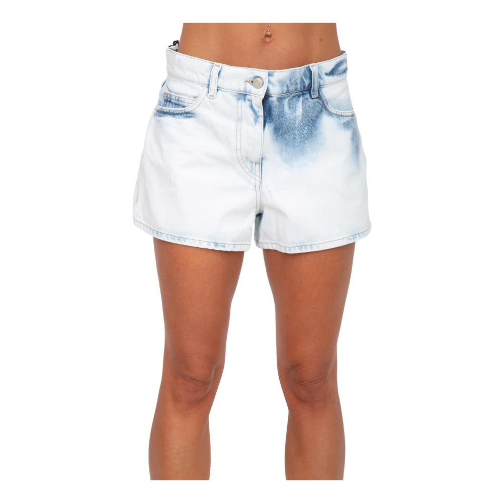 Twinset Women's Blue Denim Shorts, W26, Denim Shorts For