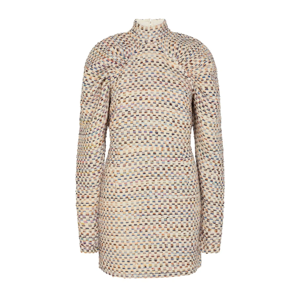 Rotate Birger Christensen Women's Multicolor Kim Dress With Puffy Sleeves - Short Dresses - L - Dresses