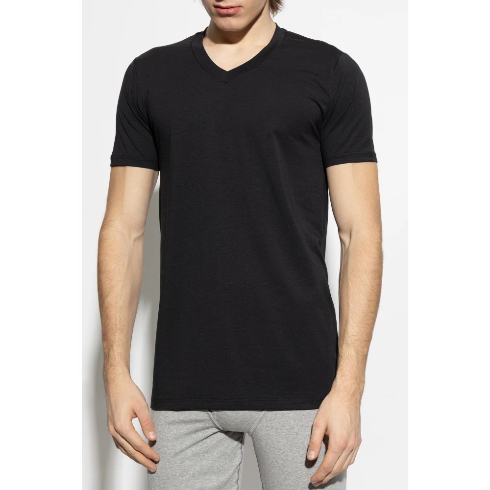 Tom Ford Ondershirt T-shirt met V-hals Black Heren