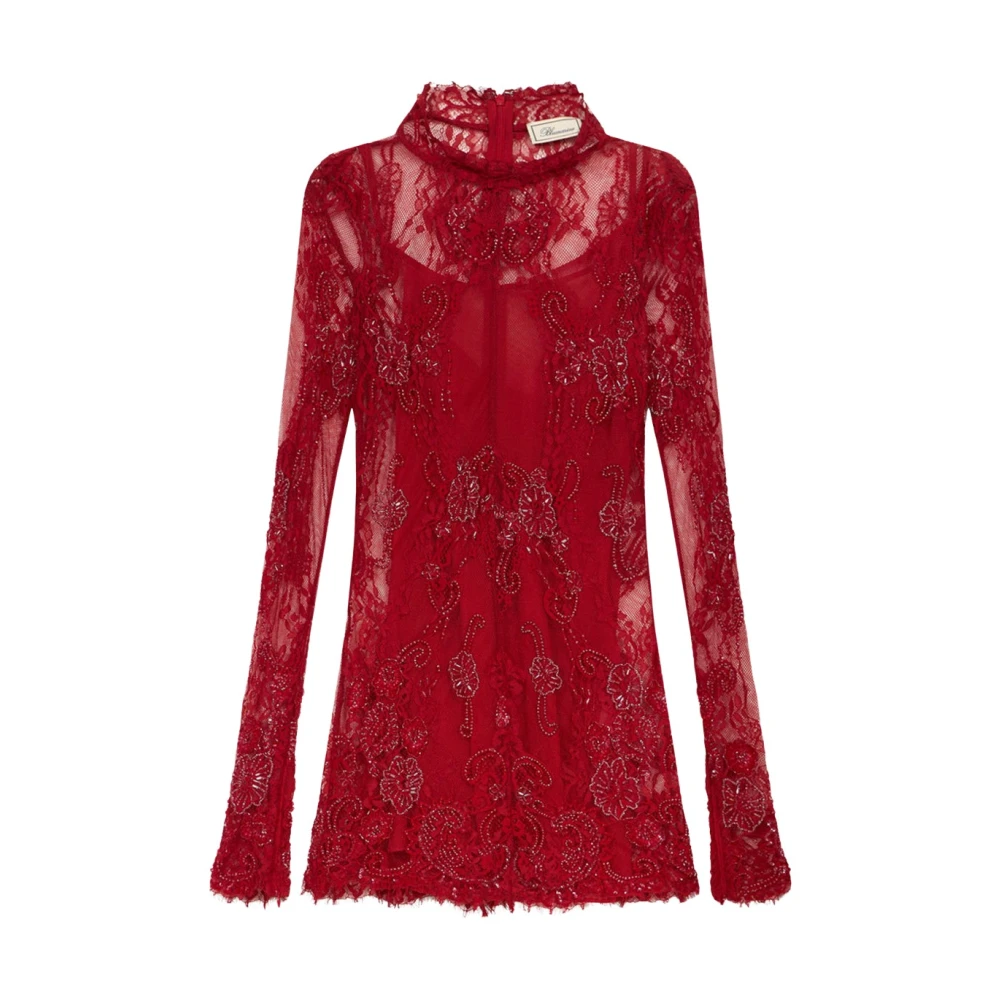 Blumarine Donna Abito Corto In Pizzo Rosso It Taglia 42- Mytheresa - Immagine 4