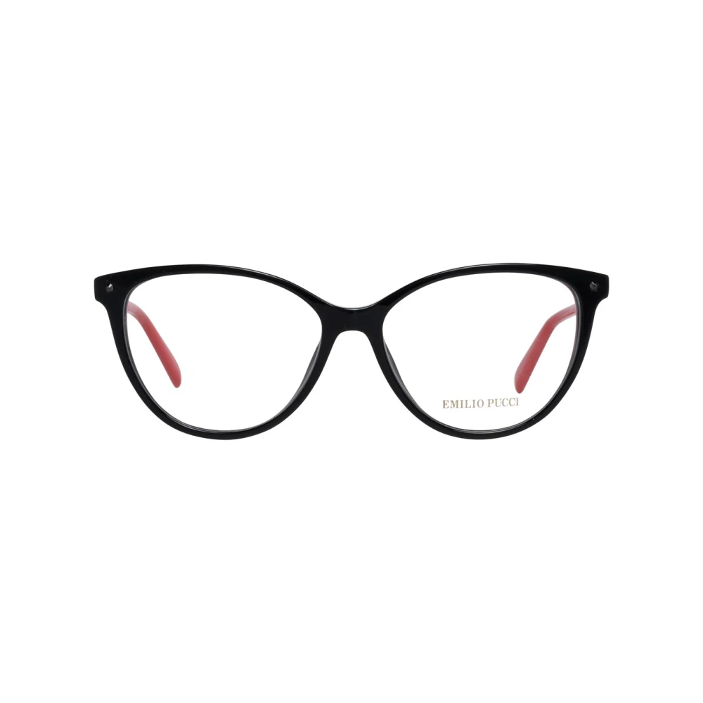 EMILIO PUCCI Zwarte Dames Optische Frames met Merkhoes Black Dames