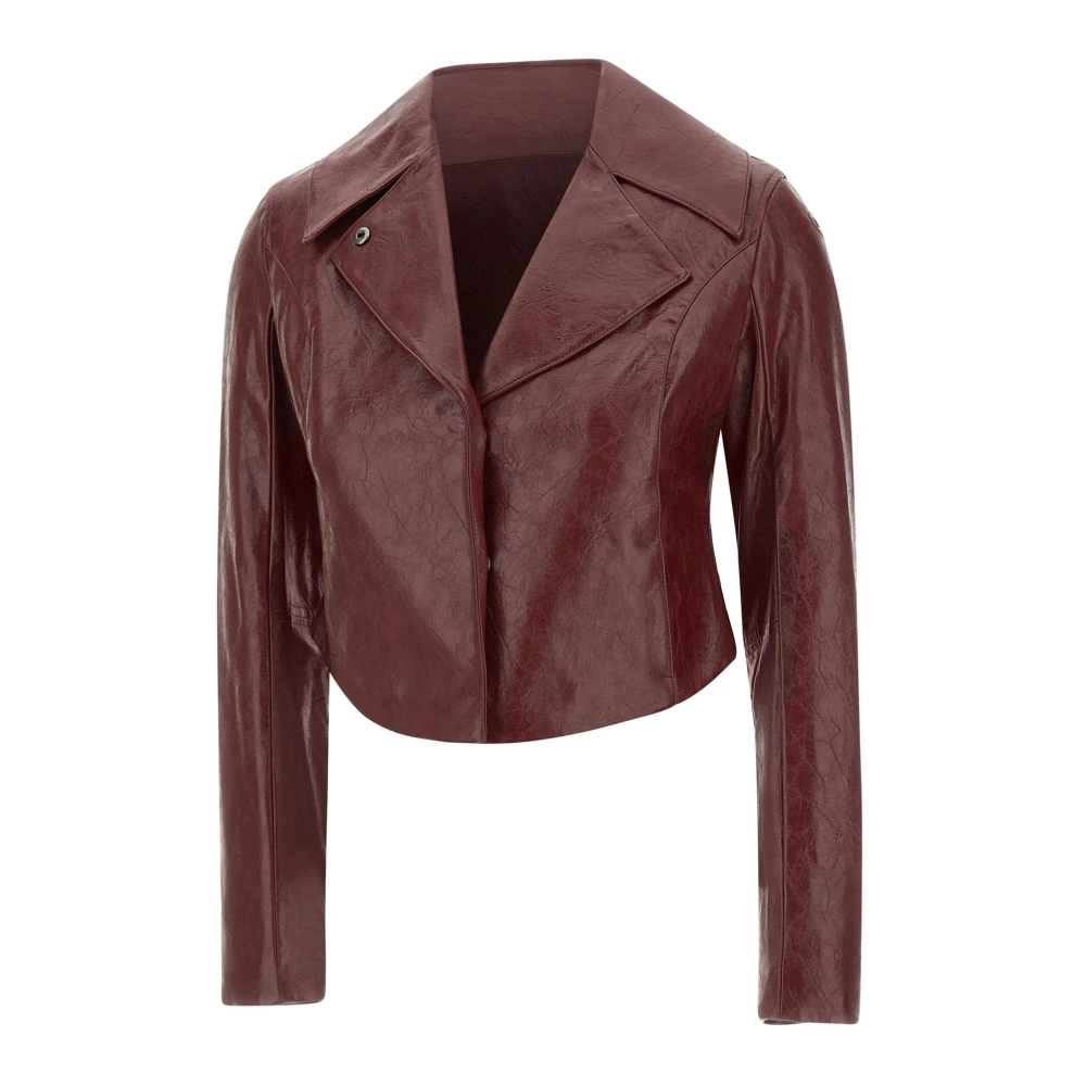 Diesel Kvinno Röd Jackor Dam, Xs, Rayon, G-Ameck Jacket