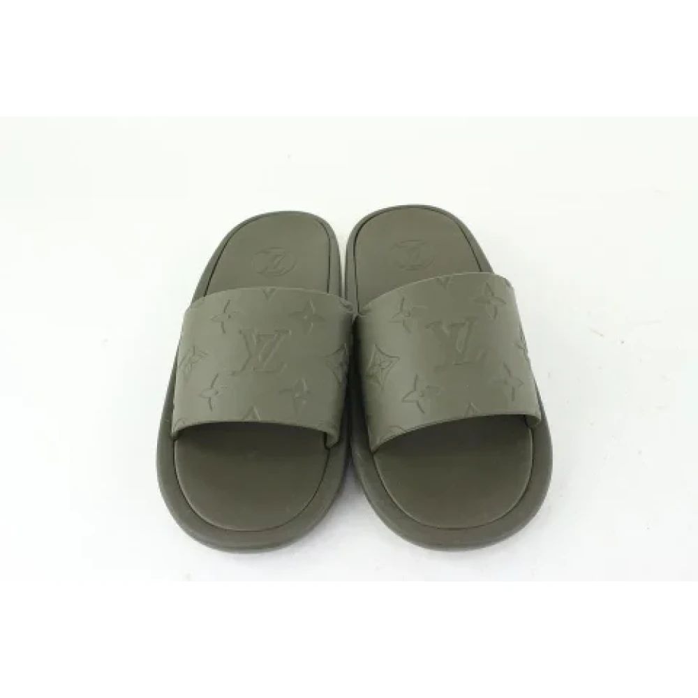 Louis Vuitton Vintage Pre-owned Sandalen Green Dames 