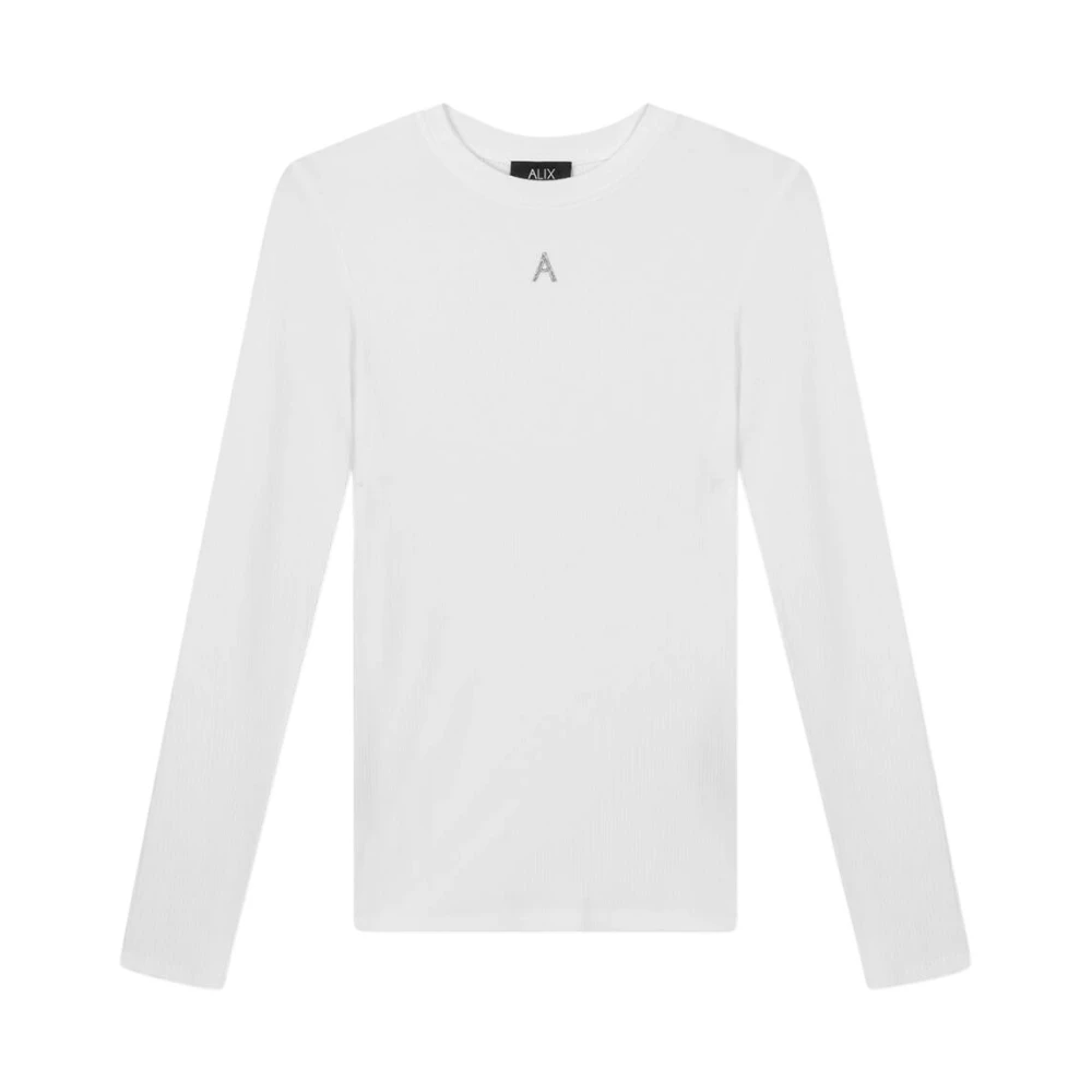 Alix The Label Modal Longsleeve Top Gray Dames